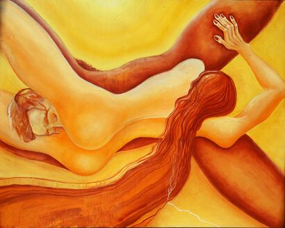 "Where the pyramids are silent" - a Paintings Artwork by Elene Tavadze